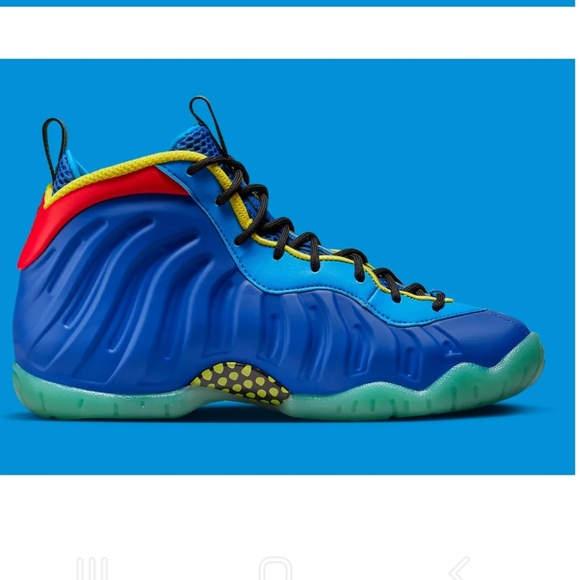 NIKE LITTLE POSITE ONE (GS) GAME ROYAL-YELLOW - Picture 4 of 11